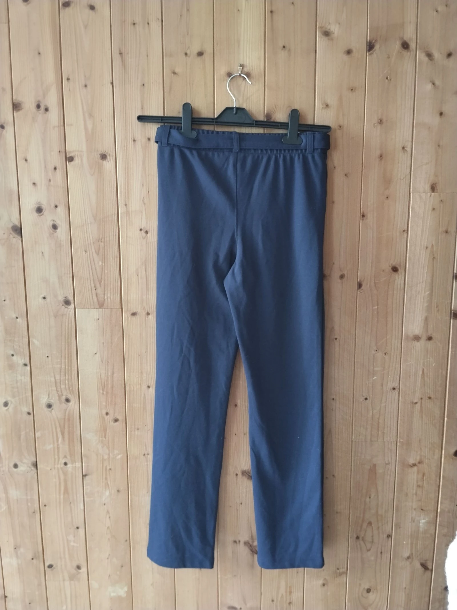 Flowy navy blue pants with Zeeman belt 158 cm – photo 2